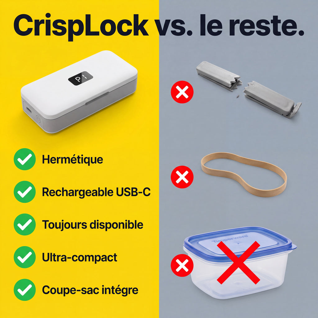 CrispLock — Der Anti-Verschwendungs-Versiegler™